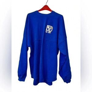 Disney Parks blue silver sparkly spirit jersey sz M